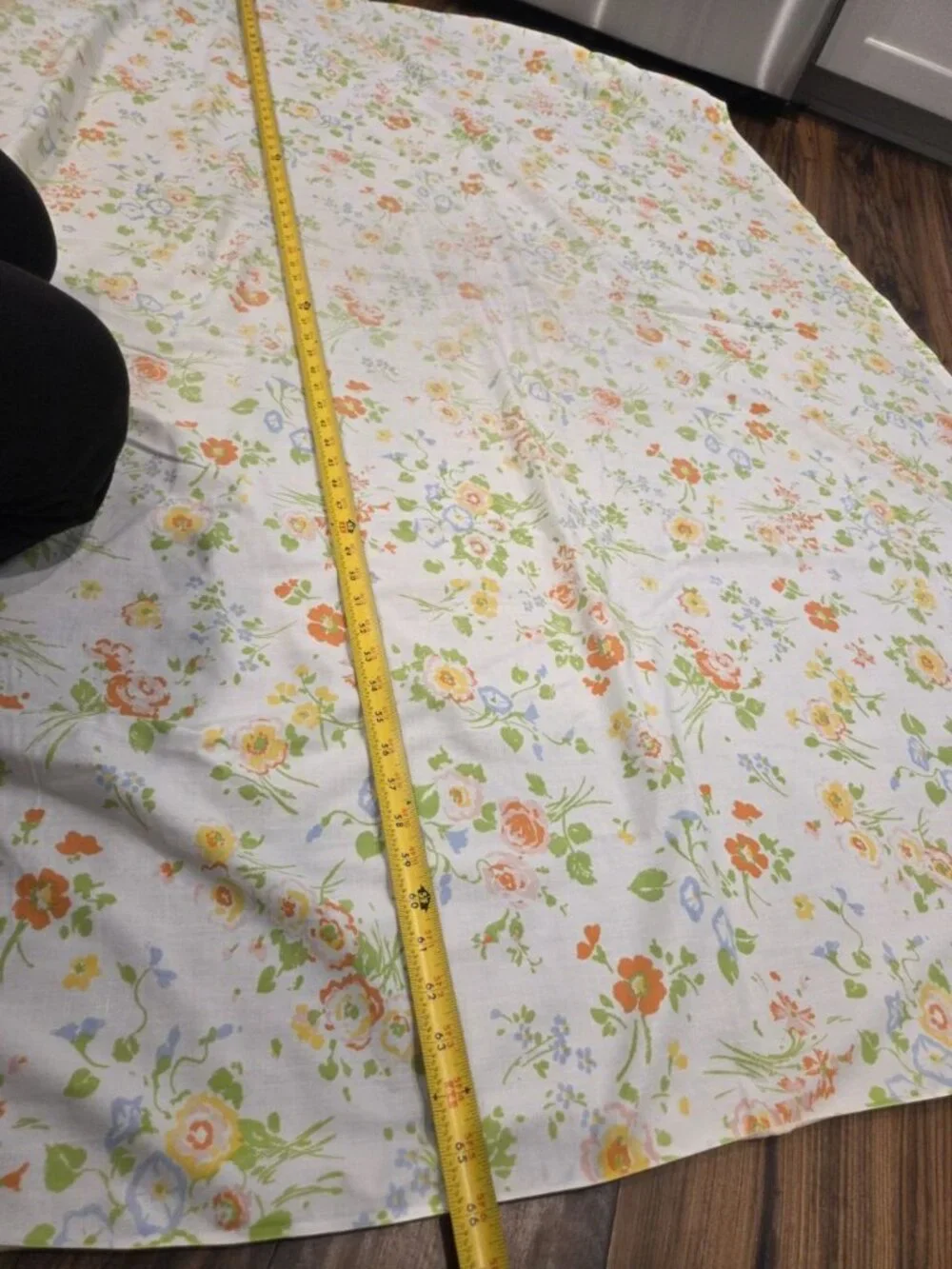 Vtg Springmaid Wondercale Twin Flat Sheets Set of 4 + Pillowcase Floral